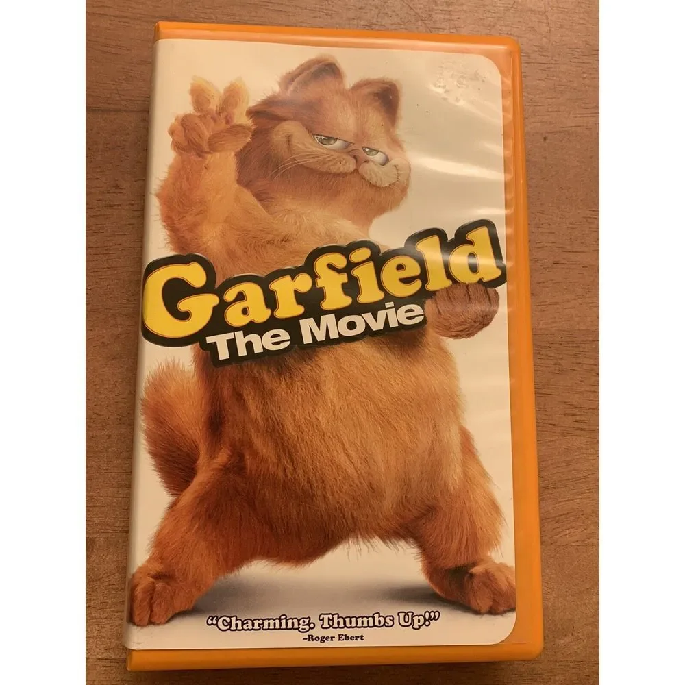 Garfield the Movie (VHS,‎ 2004) Late Release Tape 20th Century Fox Bill Murray